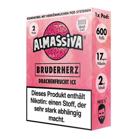 AL MASSIVA Pods Bruderherz - Drachenfrucht Ice 2er - 10er Pack