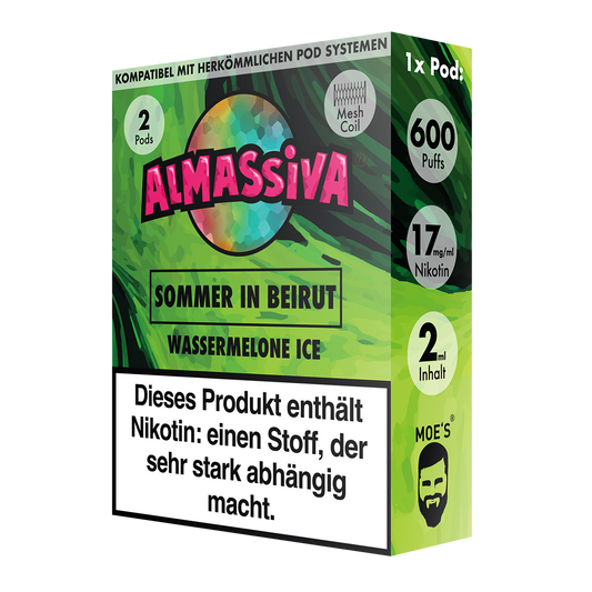 AL MASSIVA Pods Sommer in Beirut - Wassermelone Ice 2er - 10er Pack