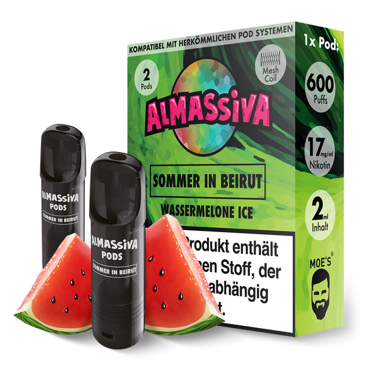 AL MASSIVA Pods Sommer in Beirut - Wassermelone Ice - 2er