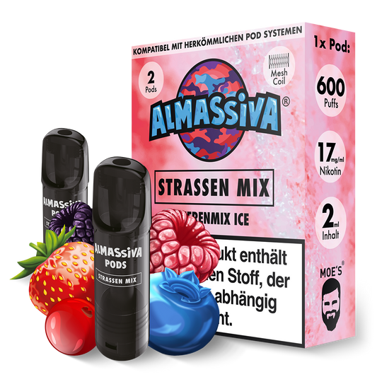 AL MASSIVA Pods Strassen Mix -  Beerenmix Ice - 2er