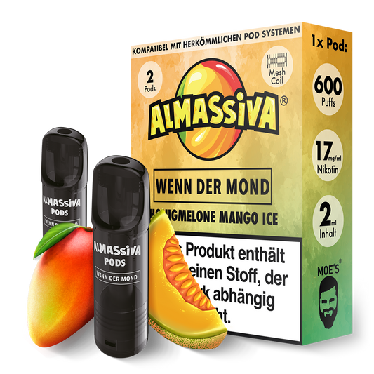 AL MASSIVA Pods Wenn der Mond - Honigmelone Mango Ice - 2er