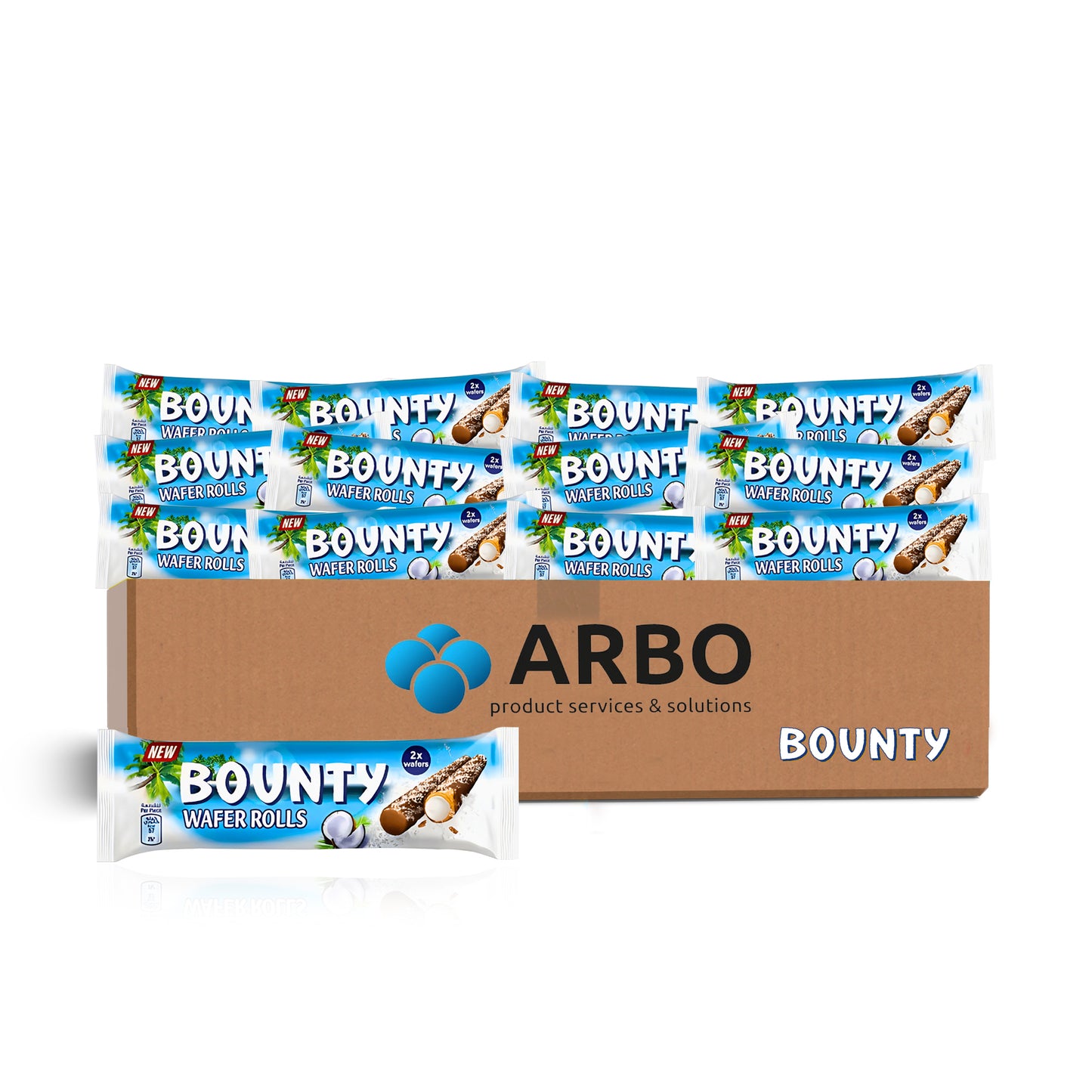 Bounty Wafer Rolls  12x22,5g