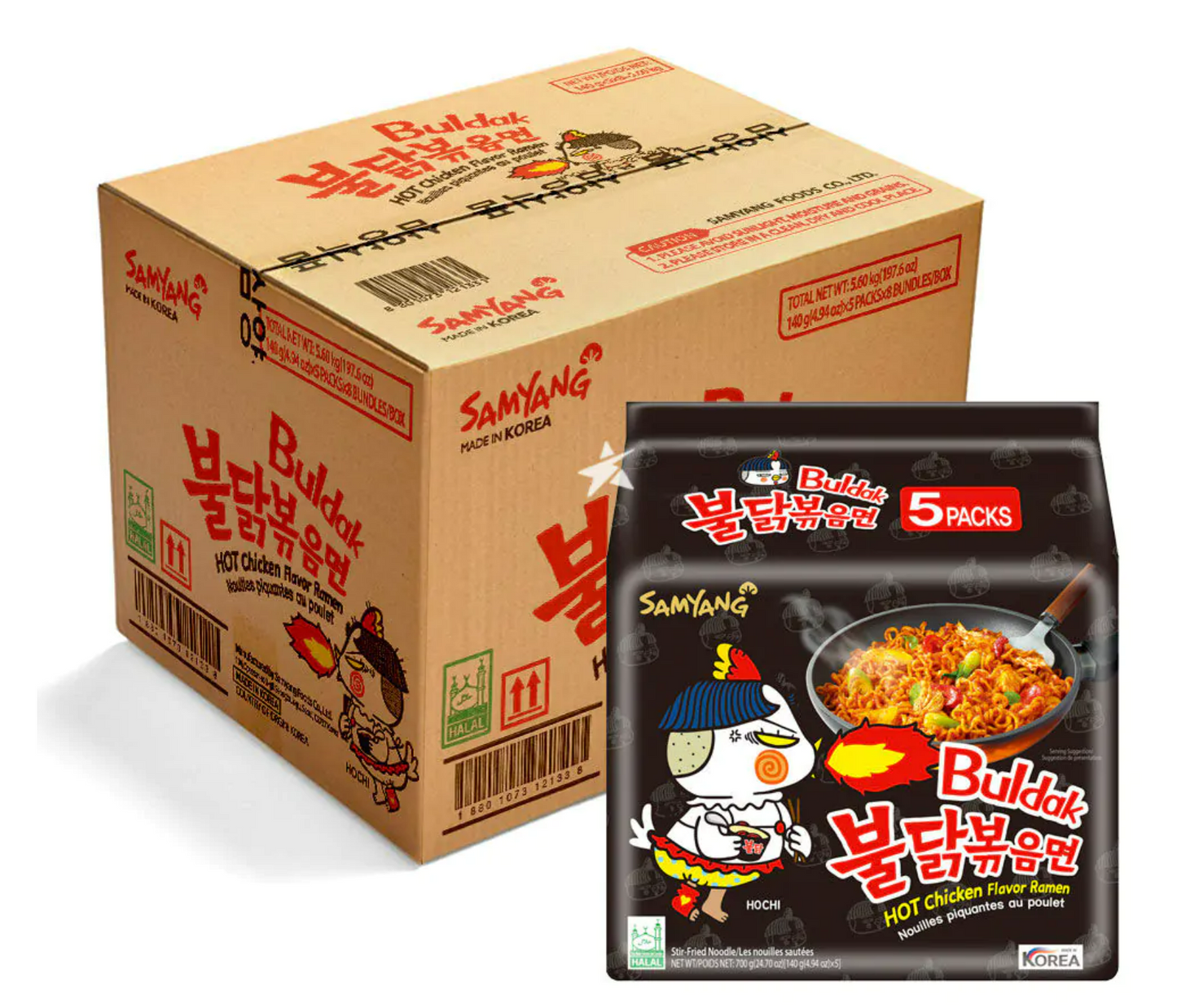 Samyang Buldak Hot Chicken 40x 140g