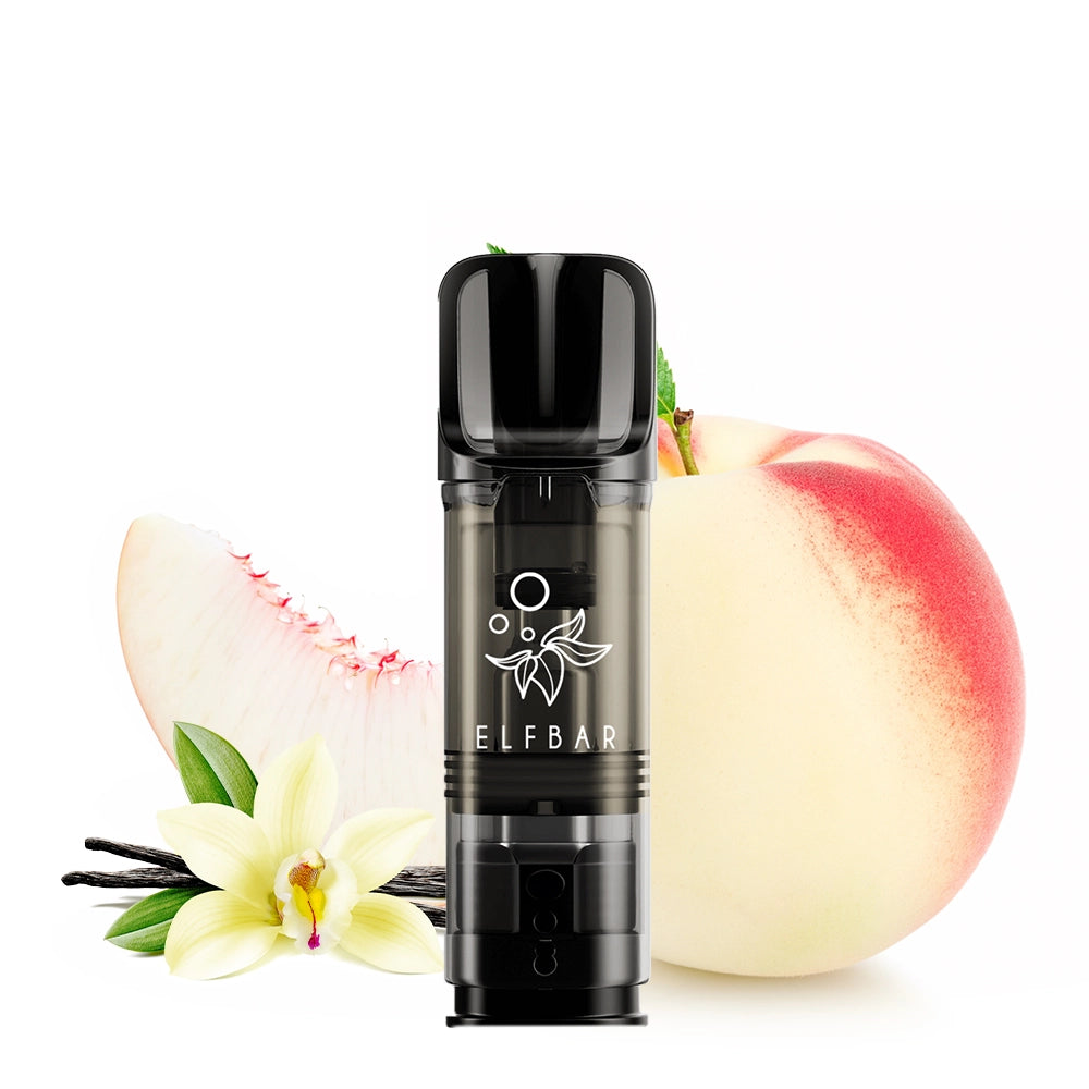 ELFA Pod Vanilla White Peach mit weißem Pfirsich und Vanille – 20mg Nikotinsalz, Mesh Coil