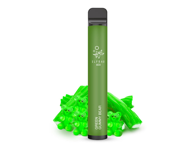 Elfbar 600 V1 20mg Nikotin "Green Apple X Green Gummy Bear" - 10er Pack