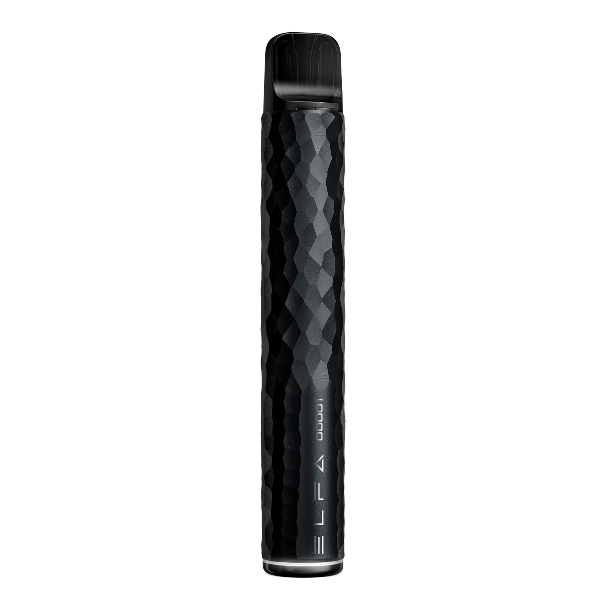 ELFBAR ELFA Basisgerät Obsidian Black 10er Pack – Stein Limited Edition Akkuträger/Akku 500mAh, Hammerschlag-Design
