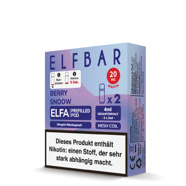 ELFA Pods 2er Pack 20mg Nikotin "Blueberry Snoow" - 10er Pack