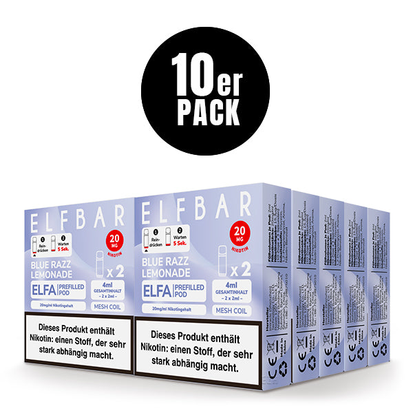 ELFA Pods 2er Pack 20mg Nikotin "Blue Razz Lemonade" - 10er Pack