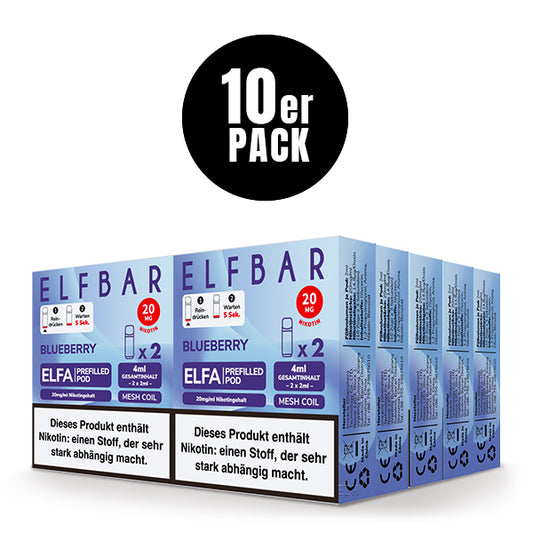 ELFA Pods 2er Pack 20mg Nikotin "Blueberry" 10er Pack