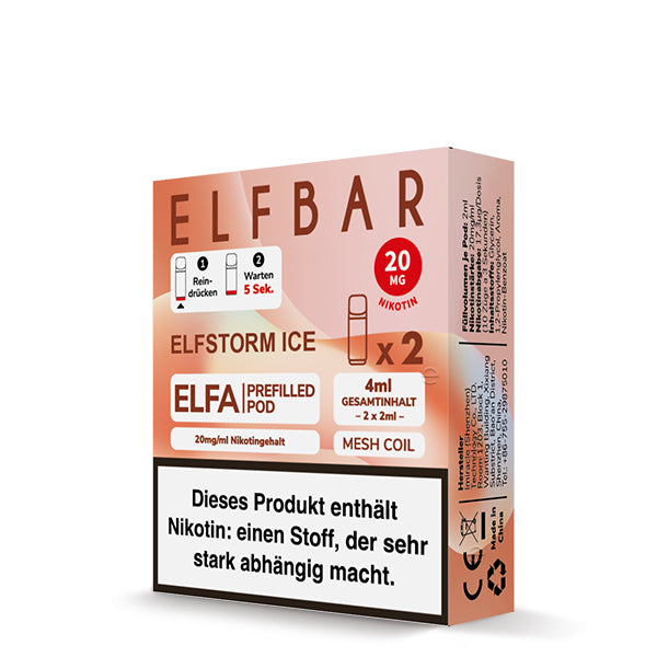 ELFA Pods 2er Pack 20mg Nikotin "Elfstorm" - 10er Pack