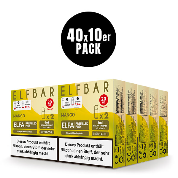 ELFA Pods 2er Pack 20mg Nikotin "Mango" - 10er Pack