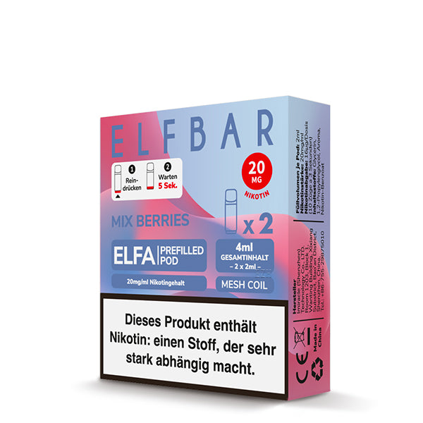 ELFA Pods 2er Pack 20mg Nikotin "Mix Berries" - 10er Pack