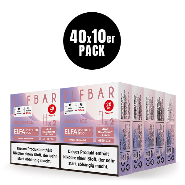 ELFA Pods 2er Pack 20mg Nikotin "Peach Ice" - 10er Pack