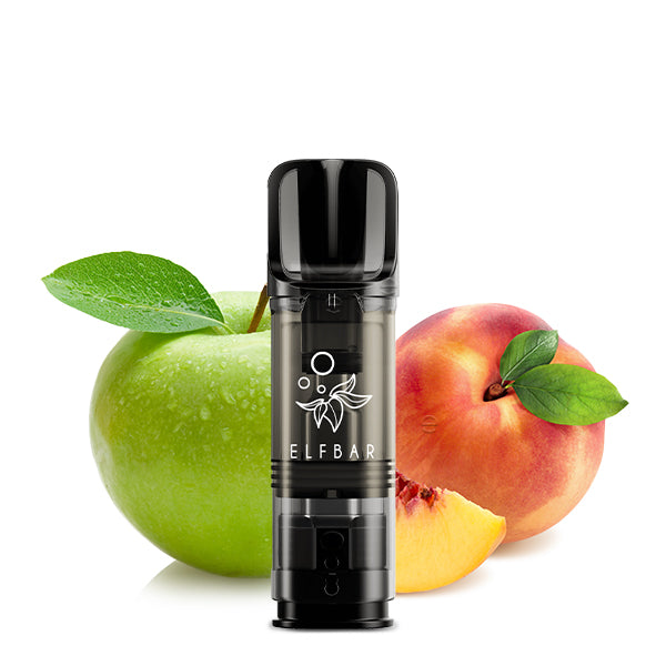 Elfbar ELFA Pod Apple Peach – grüner Apfel Pfirsich 20mg Nikotinsalz
