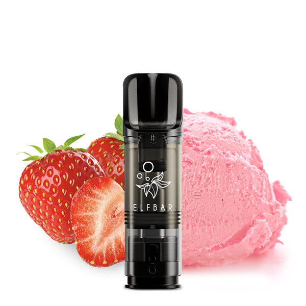 Elfbar ELFA Pod Strawberry Ice Cream – Erdbeere Eiscreme cremig 20mg Nikotinsalz