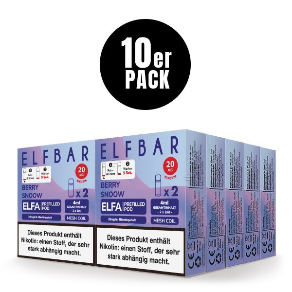 Elfbar ELFA Pods Blueberry Snoow 10er Pack Bundle – Großhandel B2B ArBo Wholesale