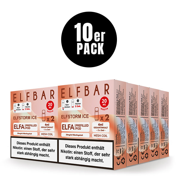 Elfbar ELFA Pods Elfstorm Ice 10er Pack Bundle – Großhandel B2B ArBo Wholesale