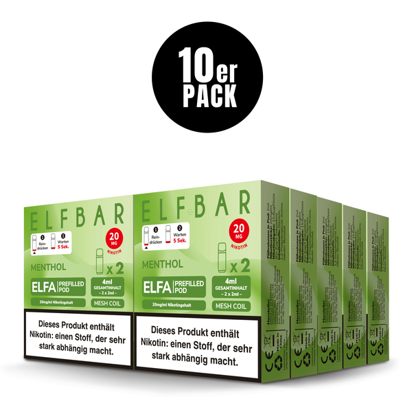 ELFA Pods Menthol kaufen ab 7,49 € – 20 mg Nikotinsalz