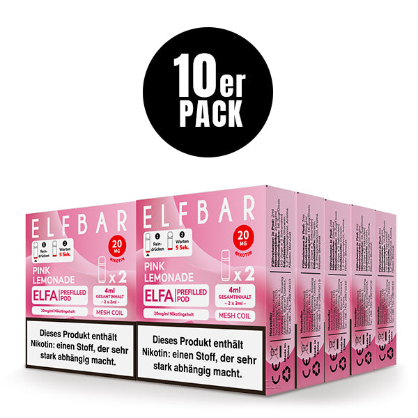 Elfbar ELFA Pods Pink Lemonade 10er Pack Bundle – Großhandel B2B ArBo Wholesale