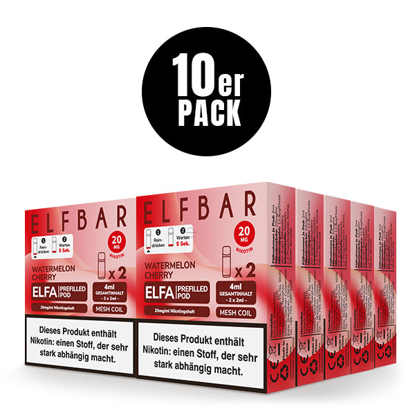 Elfbar ELFA Pods Watermelon Cherry 10er Pack Bundle – Großhandel B2B ArBo Wholesale
