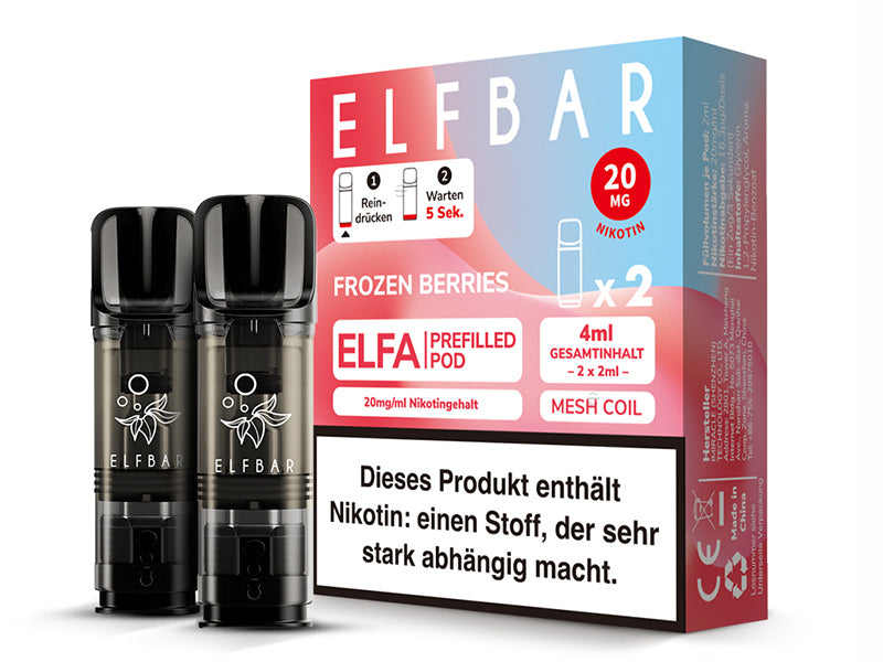 ELFA Pods Frozen Berries 10er Pack – Elfbar 20mg Nikotinsalz eisgekühlte Beeren