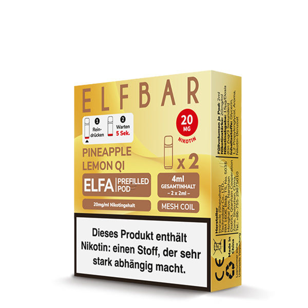 Elfbar ELFA Pods Pineapple Lemon QI 10er Pack Bundle – Großhandel B2B ArBo Wholesale