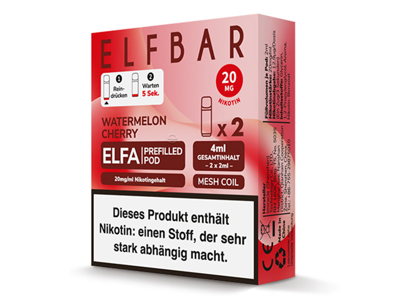 ELFA Pods 2er Pack 20mg Nikotin "Watermelon Cherry" - 10er Pack