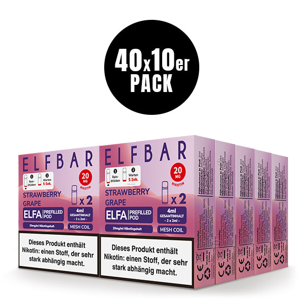 ELFA Pods 2er Pack 20mg Nikotin "Strawberry Grape" - 10er Pack