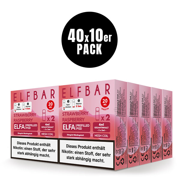 ELFA Pods 2er Pack 20mg Nikotin "Strawberry Raspberry" - 10er Pack