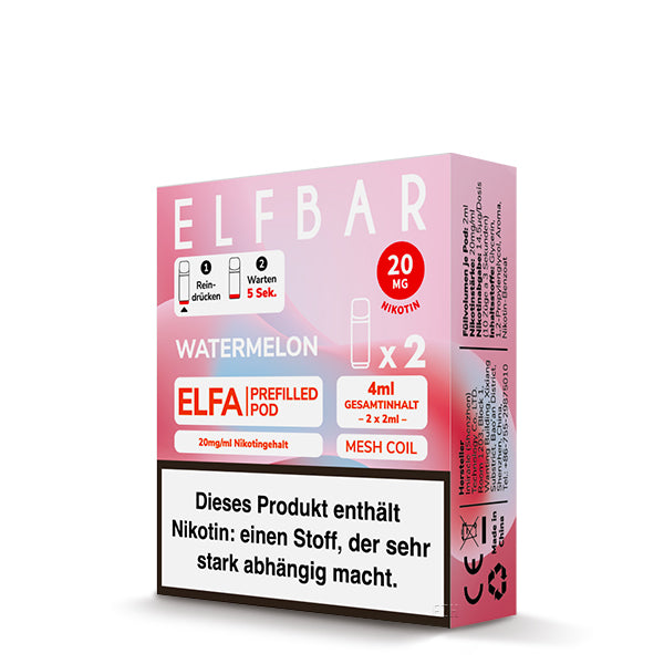 ELFA Pods 2er Pack 20mg Nikotin "Watermelon" - 10er Pack