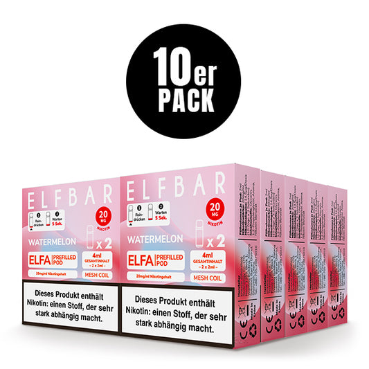 ELFA Pods 2er Pack 20mg Nikotin "Watermelon" - 10er Pack