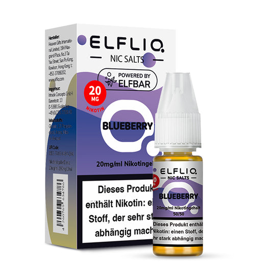 ELFLIQ - Elfbar Liquid - Blueberry - 10-20mg/ml