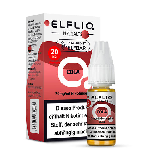 ELFLIQ - Elfbar Liquid - Cola - 10-20mg/ml