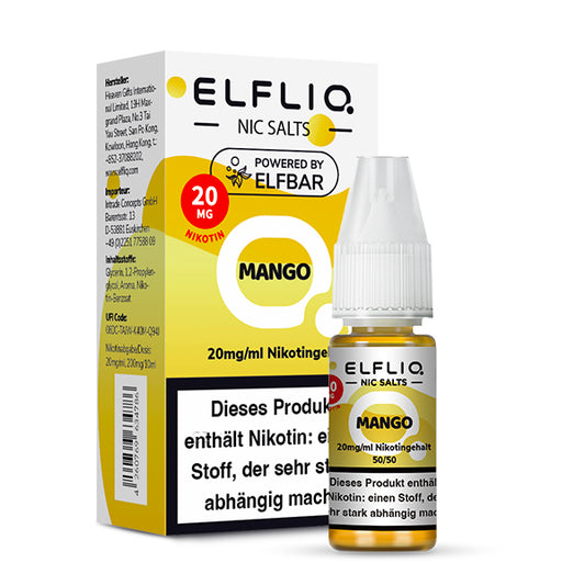 ELFLIQ - Elfbar Liquid - Mango - 10 - 20mg/ml