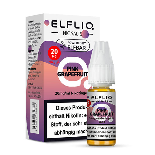 ELFLIQ - Elfbar Liquid - Pink Grapefruit - 10-20mg/ml