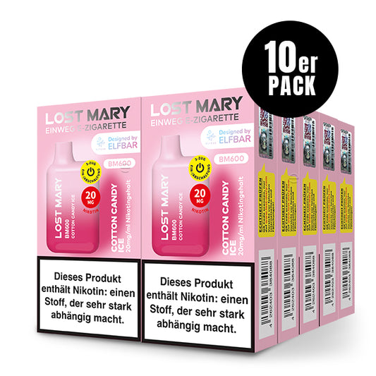 Lost Mary BM600 Cotton Candy Ice - 10er Pack