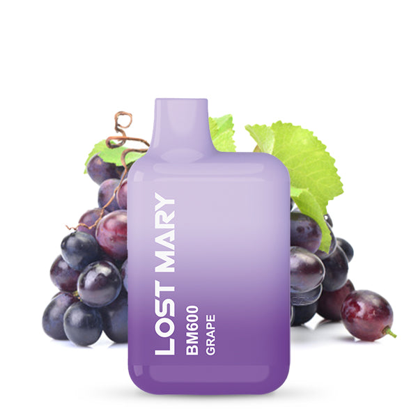 Lost Mary BM600 Grape by Elfbar – Weintraube Einweg E-Zigarette 20mg Nikotinsalz 600 Züge - Grape Geschmack