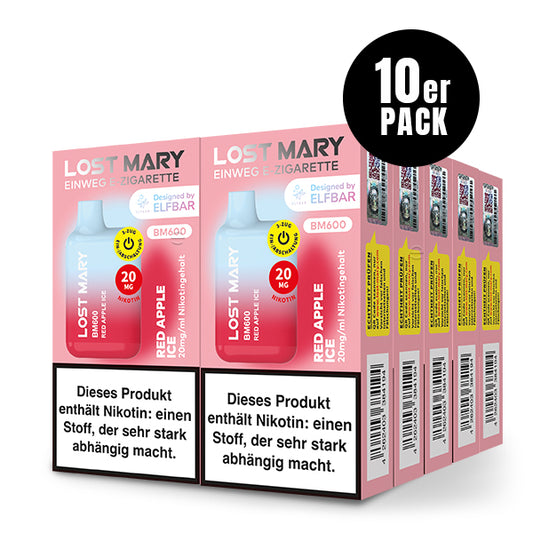 Lost Mary BM600 Red Apple Ice - 10er Pack