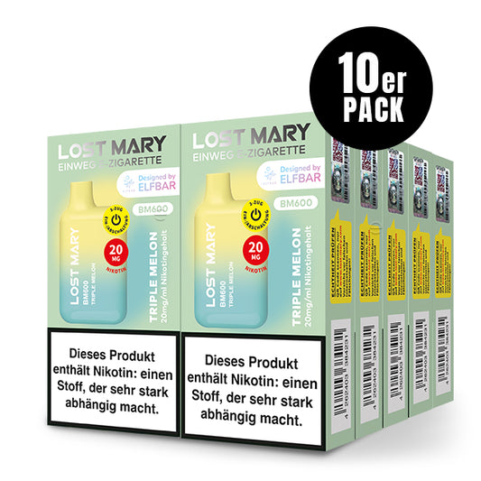 Lost Mary BM600 Triple Melon - 10er Pack