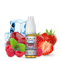 ELFLIQ Strawberry Raspberry Cherry Ice Elfbar Nikotinsalz Liquid 10ml mit Erdbeere, Himbeere & Kirsche mit kühlem Ice-Kick – 10mg & 20mg, Elfbar