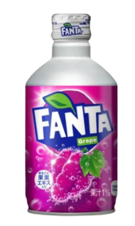 Fanta Grape Japan – Aluminiumflasche – 300ml