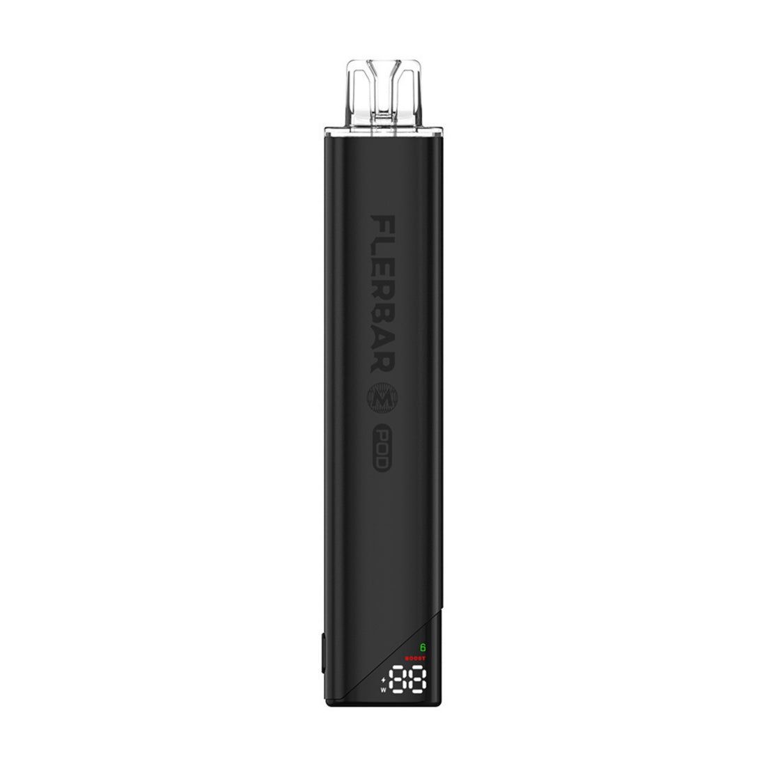 Flerbar M Pod Basisgerät Black – Akkuträger 650 mAh mit Display & USB-C, Mehrweg Pod-System für Flerbar Pods (Akku, ohne Pods)
