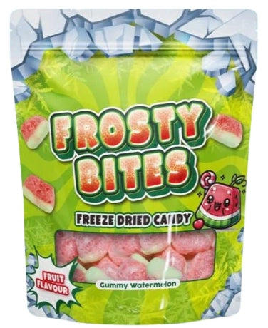 Frosty Bites Freeze Dried Candy Gummy Watermelon 50g – knusprige gefriergetrocknete Wassermelonen Gummies
