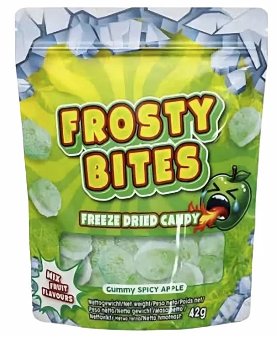 Frosty Bites Gummy Spicy Apple 42g – gefriergetrocknete scharfe Apfel Gummies knusprig