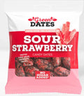 Green Dates Sour Strawberry 90g – Datteln mit saurem Erdbeergeschmack, vegane Nasch-Alternative
