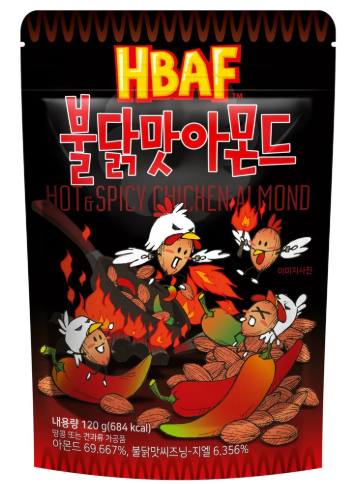HBAF Mandeln – Chicken Flavor Hot &amp; Spicy 120 g