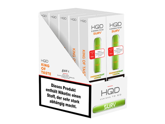 HQD Surv 18mg/ml Passionfruit Lemon - 10er Pack