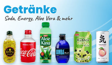 Getränke aus aller Welt – Coca-Cola Japan, OKF Aloe Vera, Bomba Energy, Bubble Tea, Chi Forest