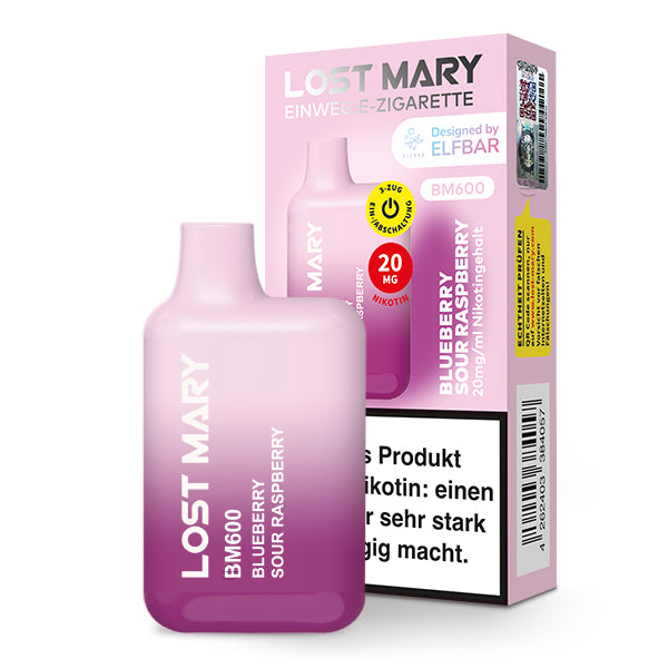 Lost Mary BM600 Blueberry Sour Raspberry 10er Pack by Elfbar – Blaubeere Himbeere Großhandel ArBo