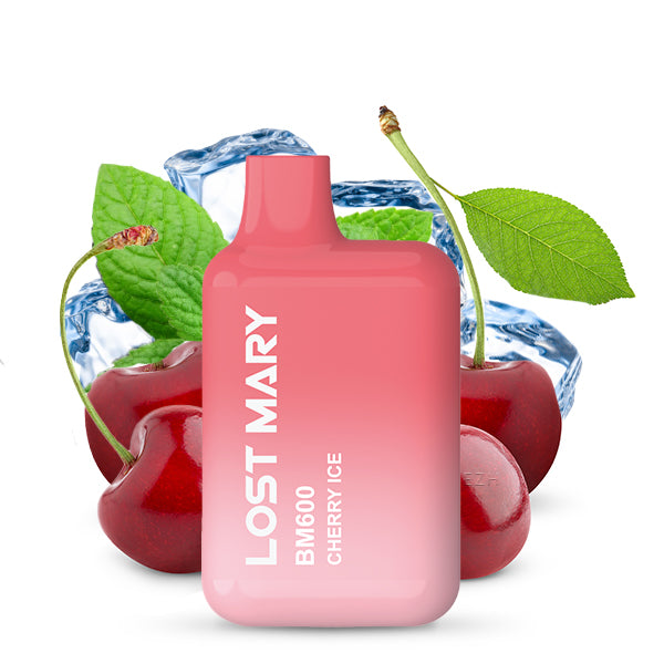 Lost Mary BM600 Cherry Ice by Elfbar – Kirsche Cherry Eis Einweg E-Zigarette 20mg Nikotinsalz 600 Züge